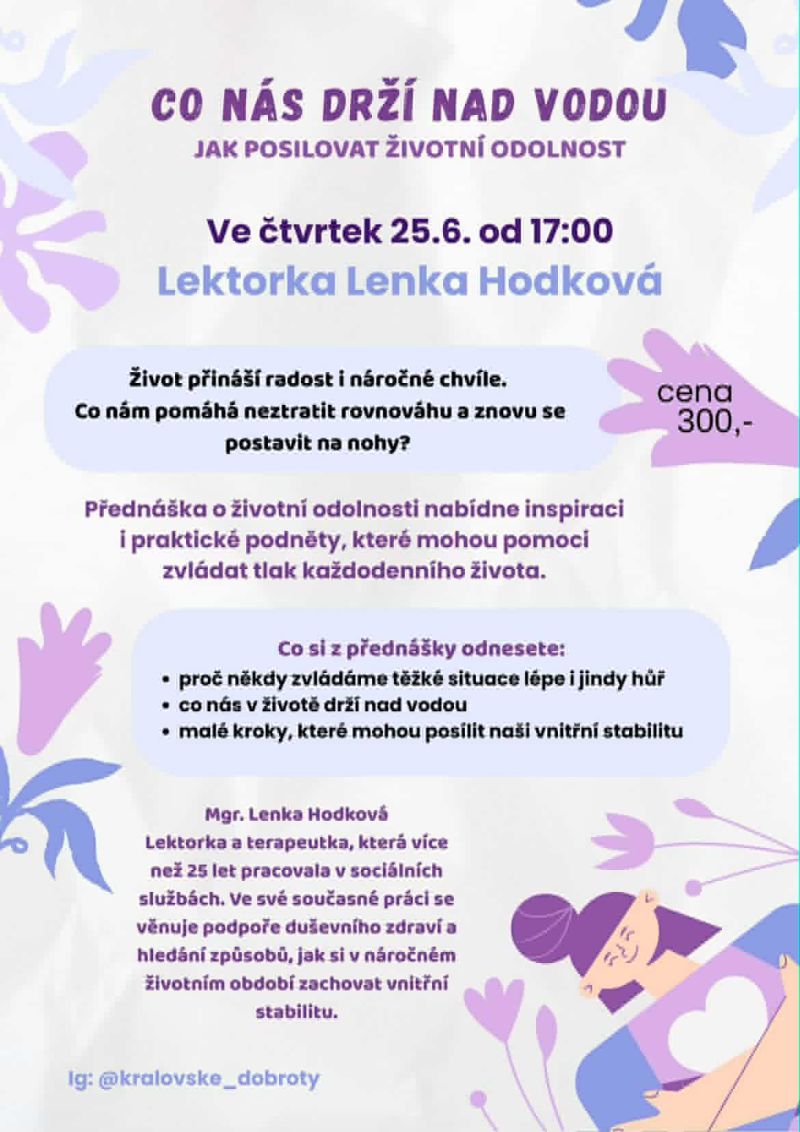 Co nás drží nad vodou